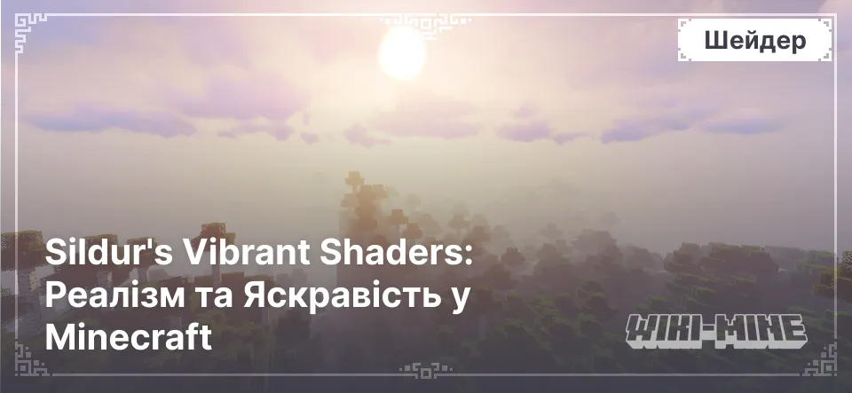 Sildur's Vibrant Shaders: Реалізм та Яскравість у Minecraft