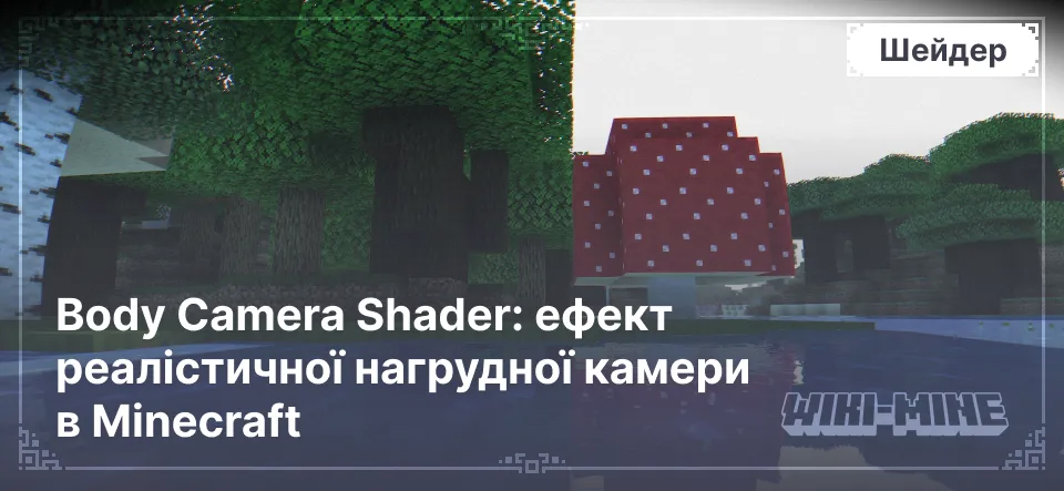 Body Camera Shader: ефект реалістичної нагрудної камери в Minecraft 