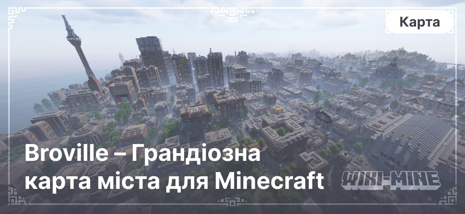 Broville – Грандіозна карта міста для Minecraft