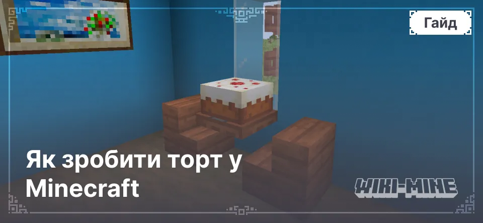 Як зробити торт у Minecraft