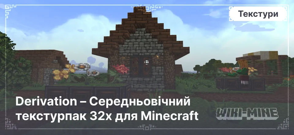 Derivation – Середньовічний текстурпак 32x для Minecraft