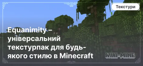 Equanimity – універсальний текстурпак для будь-якого стилю в Minecraft